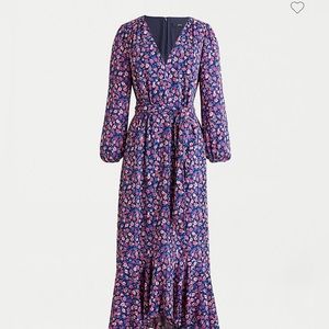 J. Crew Tie Waist Midi Dress